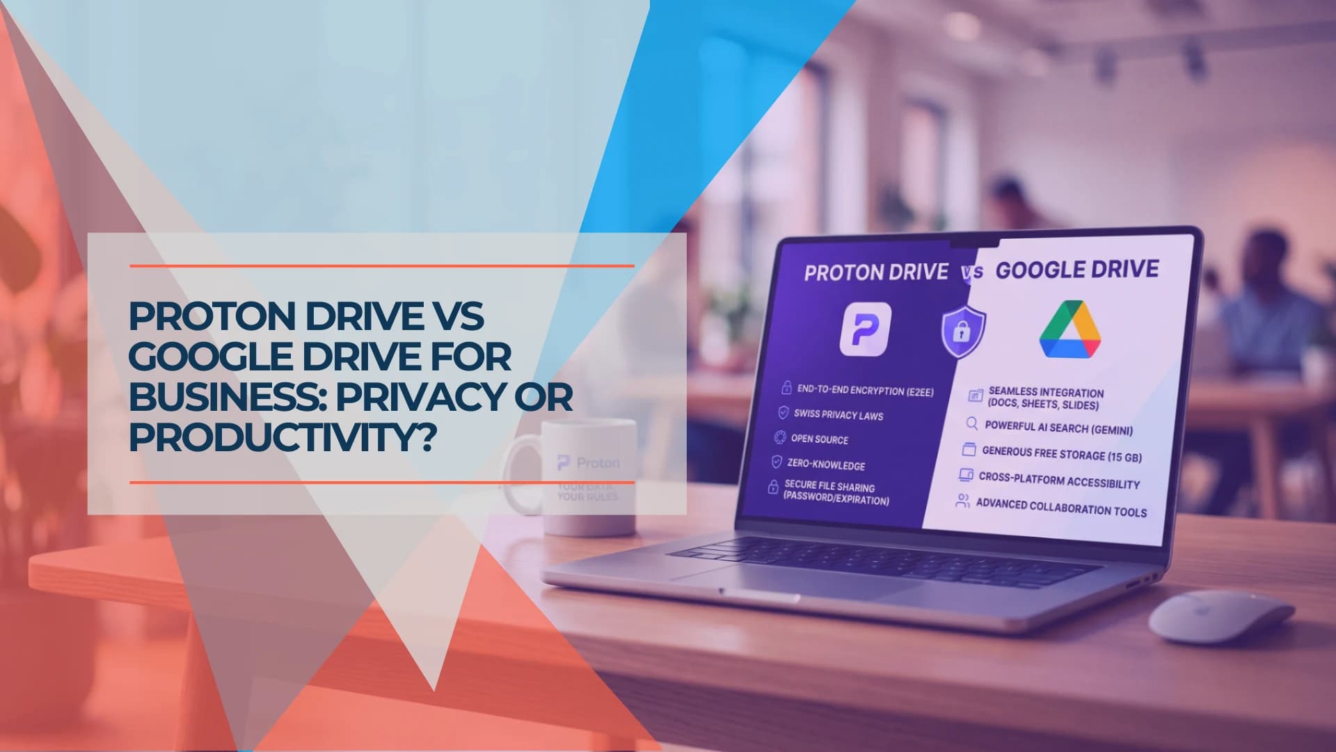 Proton Drive vs Google Drive for Business (2026): Which Fits Your Files?