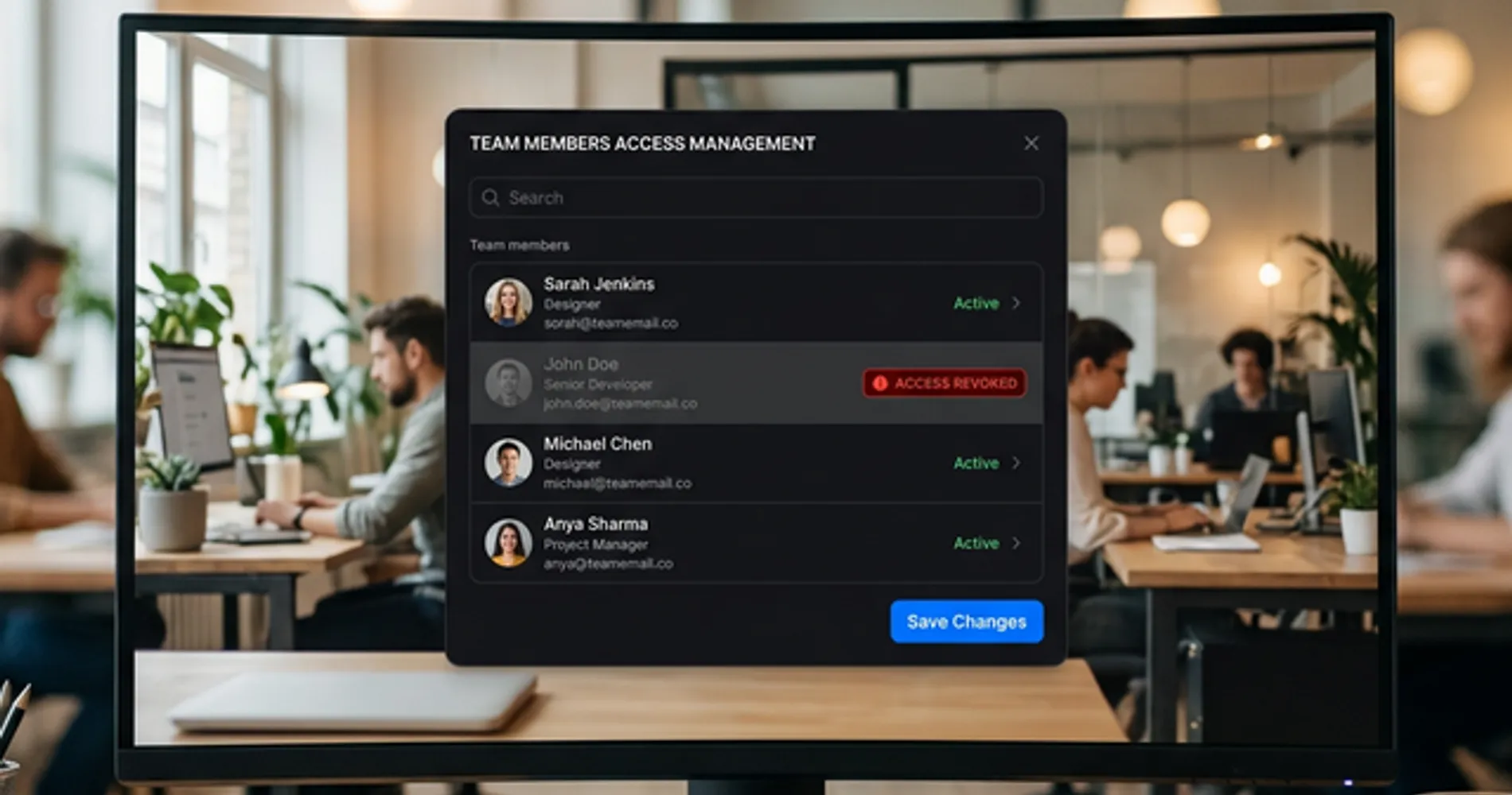 Access Revoked Management UI