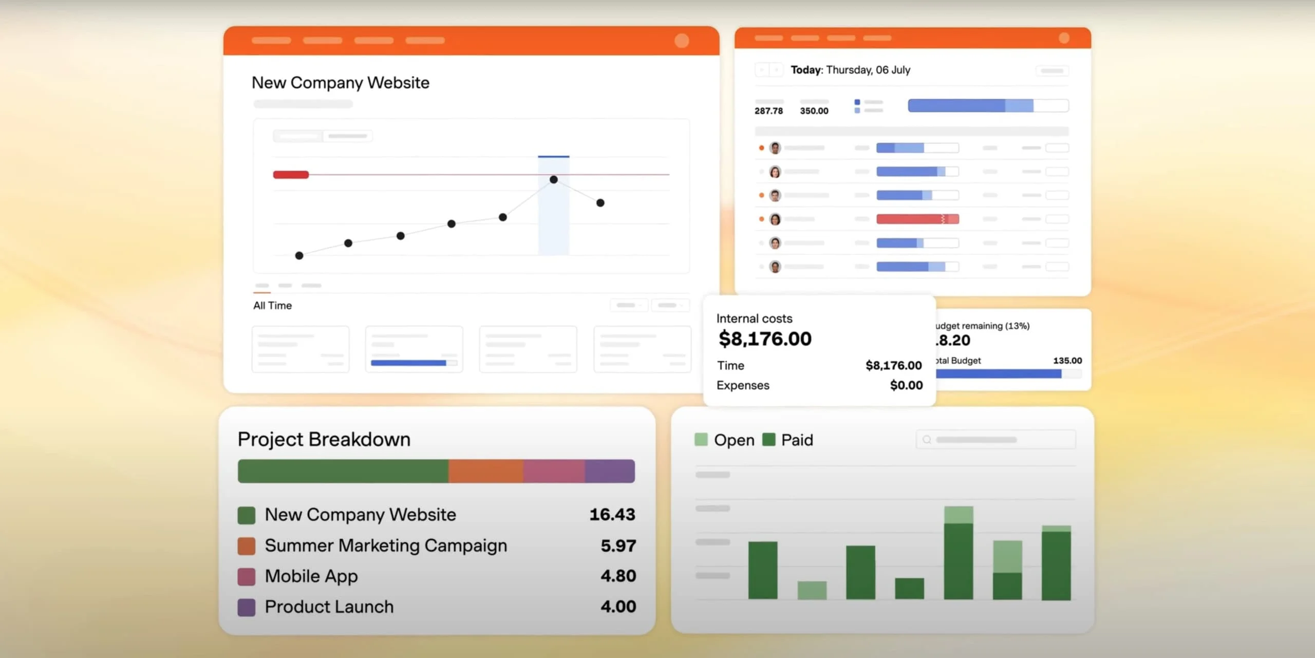 Harvest App Features