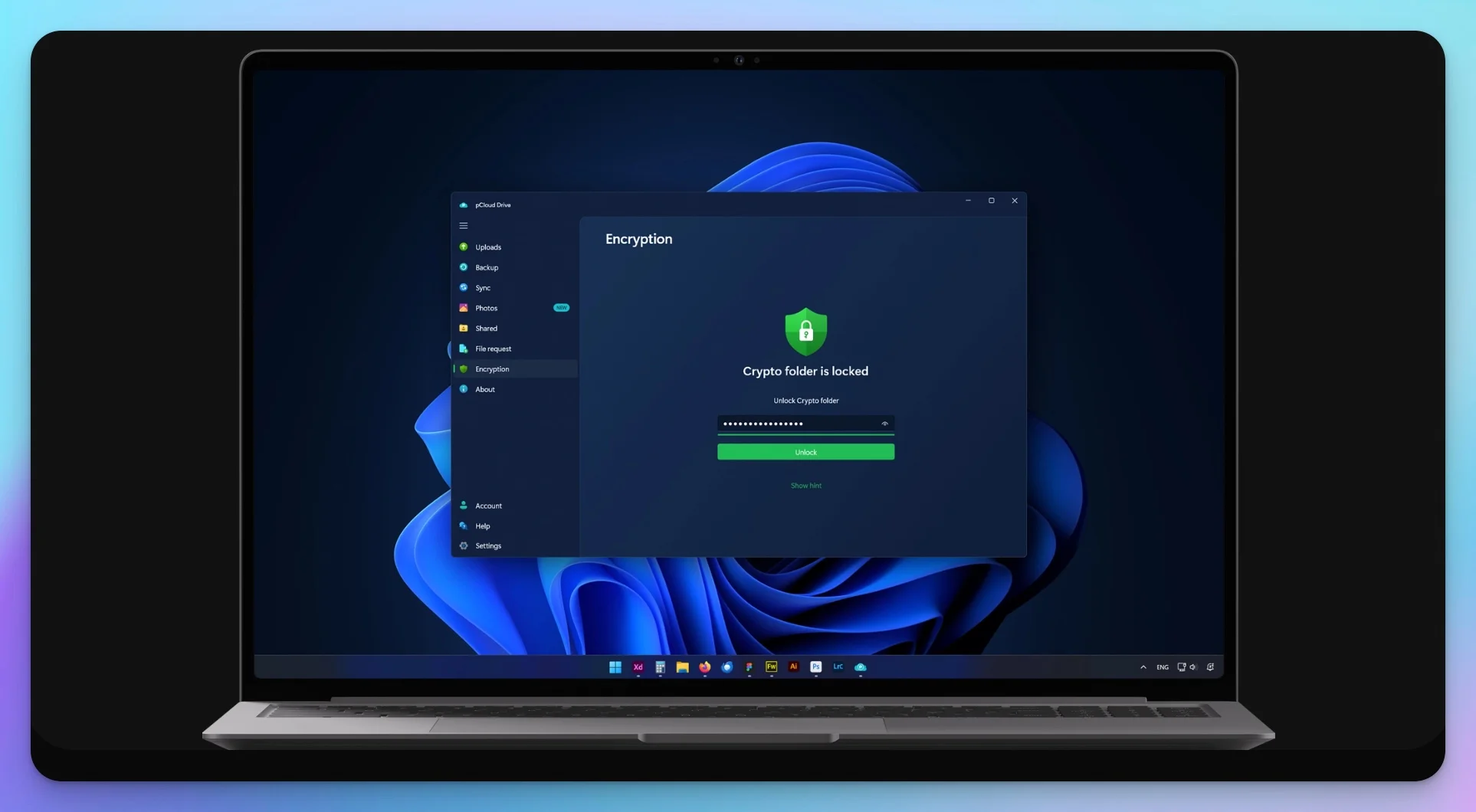 pCloud business dashboard with file sync and pCloud Crypto encryption features