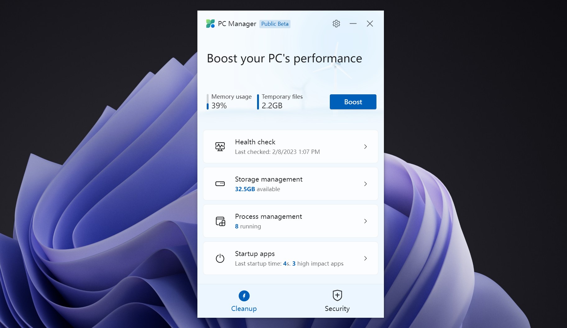 Microsoft PC Manager