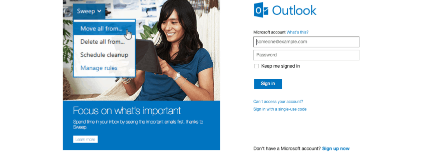 Microsoft Outlook (Email), Information Services