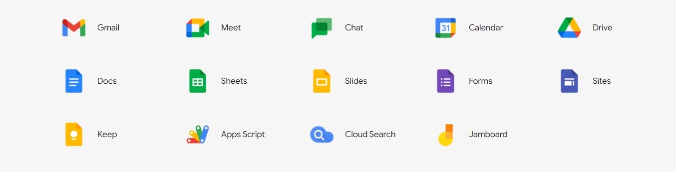 google workspace apps