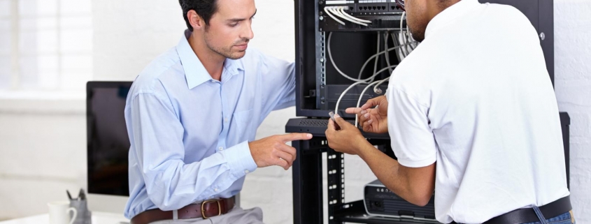 never fear when the it guy is near a young it specialist ready to fix a server