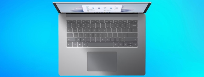 microsoft surface laptop 5 top view