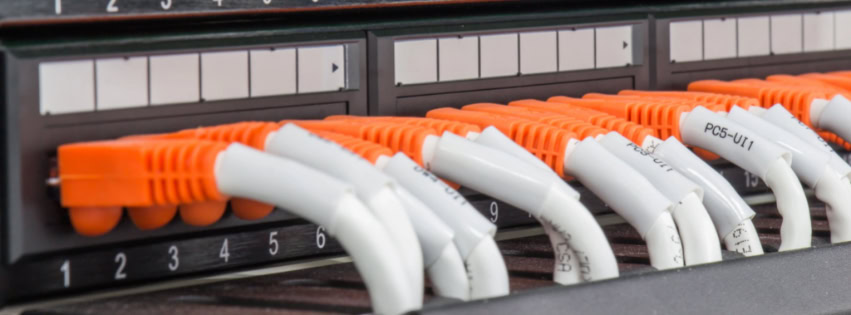 patch panel front view