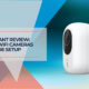 Wi-Fi security camera with advanced features for home monitoring.