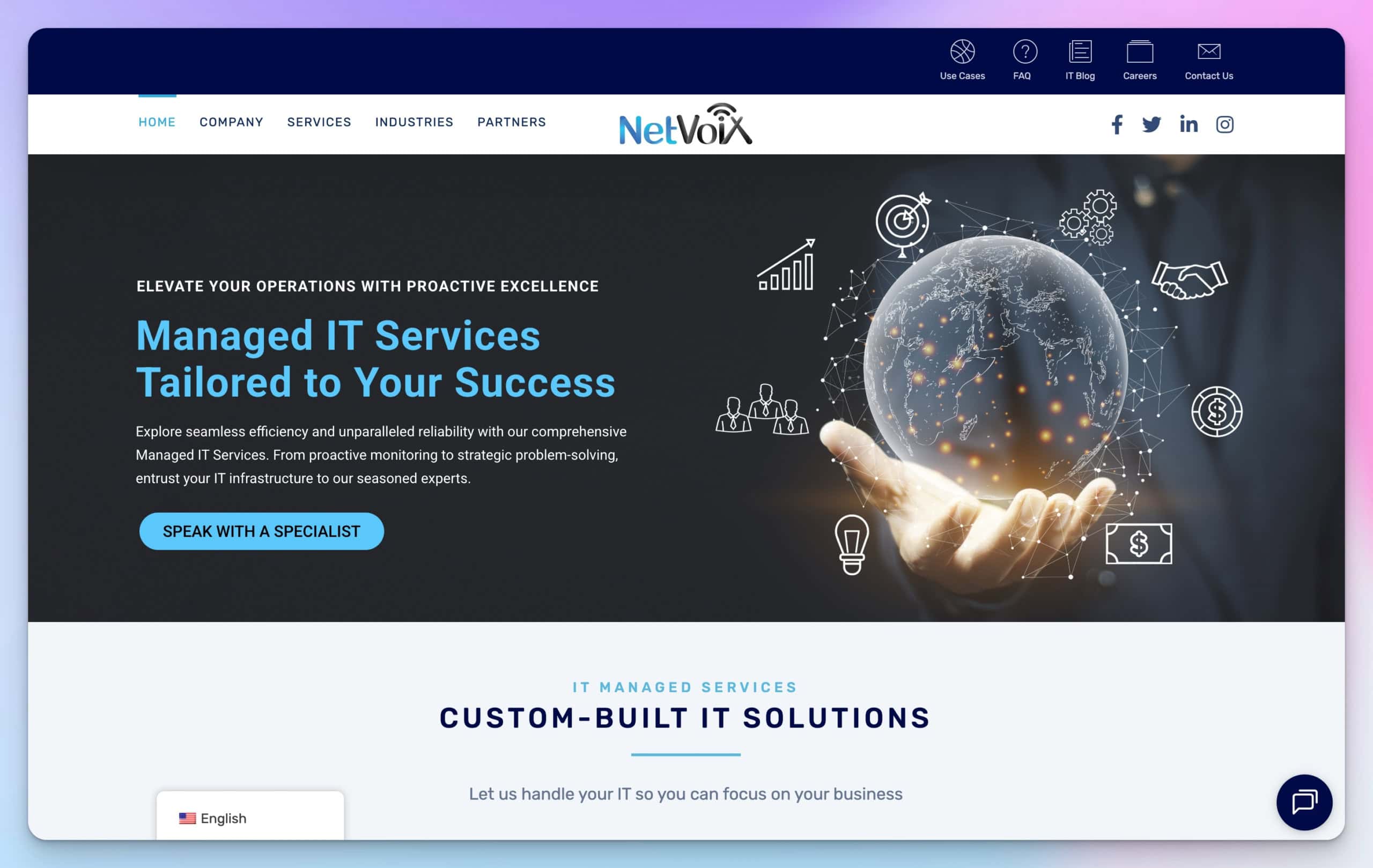 netvoix home page