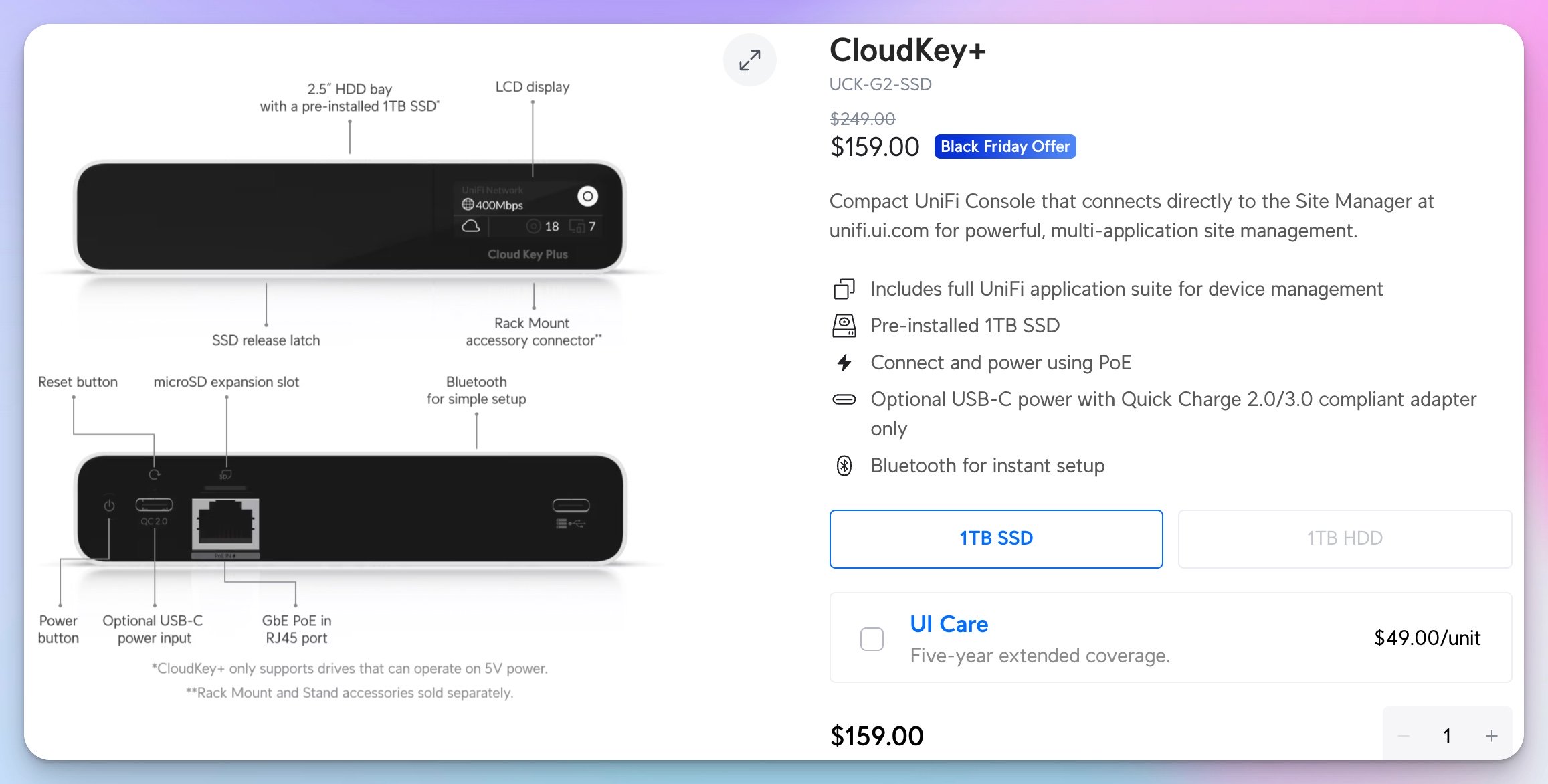 Unifi Cloud Key