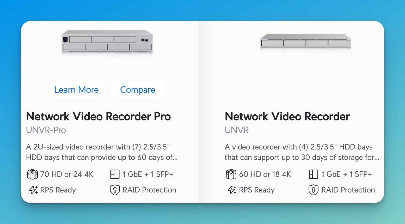 unvr pro compare unvr unvr pro compare unvr
